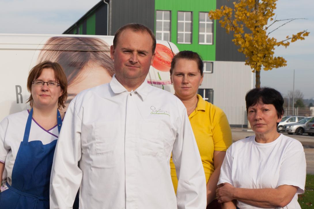 Team der Fahrer- und Küchenhilfskräfte